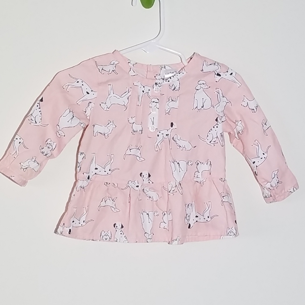 Carter's Dog Print Shirt 9m